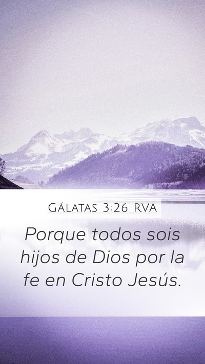 Gálatas 3:26 RVA Bible Verse Image