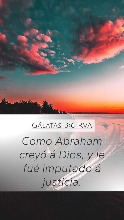 Gálatas 3:6 RVA Bible Verse Image