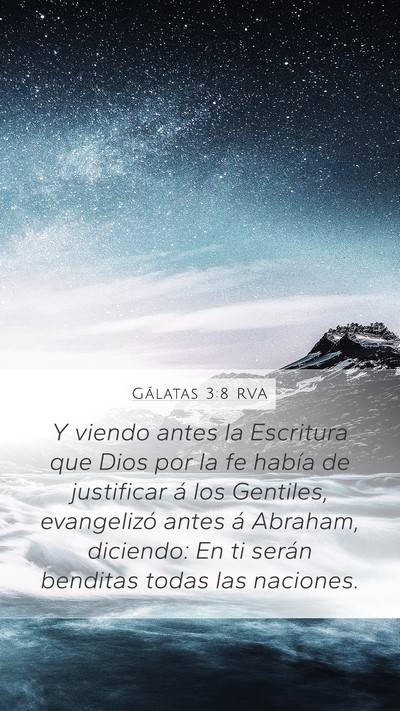 Gálatas 3:8 RVA Bible Verse Image