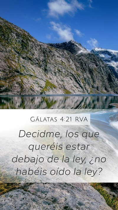 Gálatas 4:21 RVA Bible Verse Image