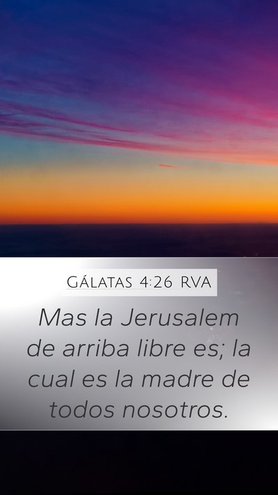 Gálatas 4:26 RVA Bible Verse Image