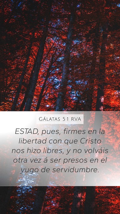 Gálatas 5:1 RVA Bible Verse Image