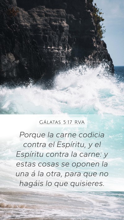 Gálatas 5:17 RVA Bible Verse Image