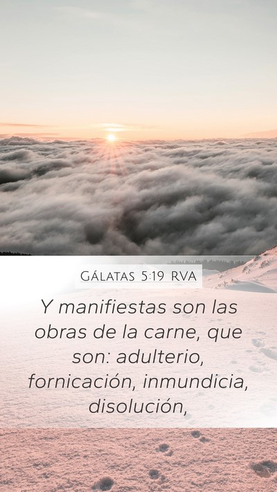 Gálatas 5:19 RVA Bible Verse Image