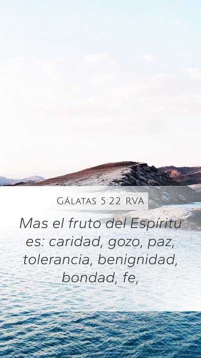 Gálatas 5:22 RVA Bible Verse Image