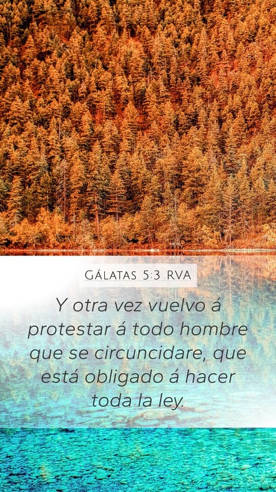 Gálatas 5:3 RVA Bible Verse Image