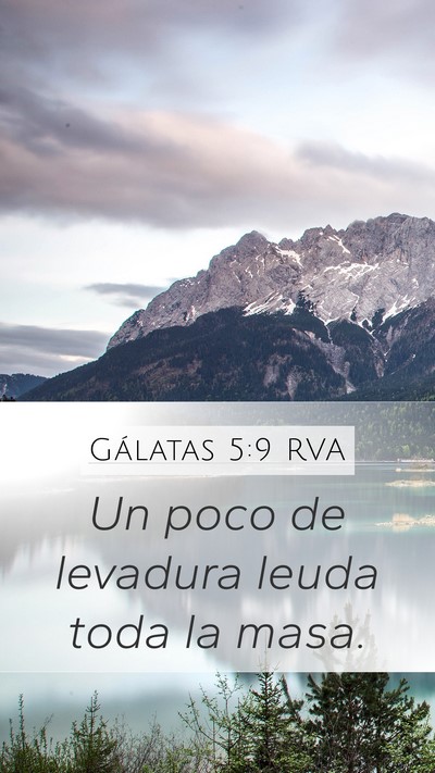 Gálatas 5:9 RVA Bible Verse Image