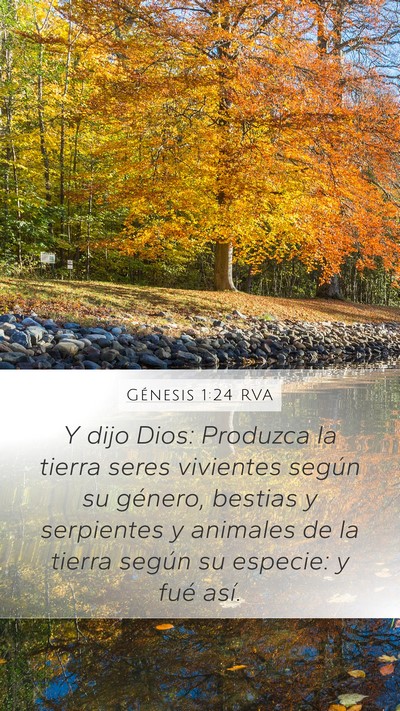 Génesis 1:24 RVA Bible Verse Image