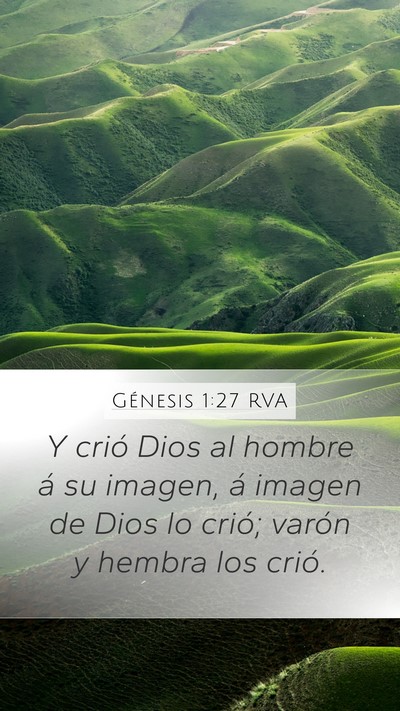 Génesis 1:27 RVA Bible Verse Image