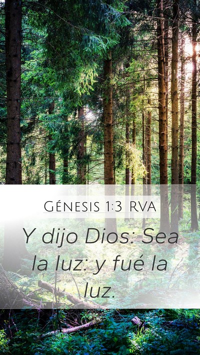 Génesis 1:3 RVA Bible Verse Image