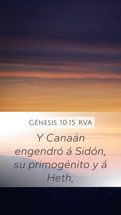 Génesis 10:15 RVA Bible Verse Image