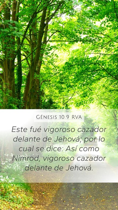 Génesis 10:9 RVA Bible Verse Image