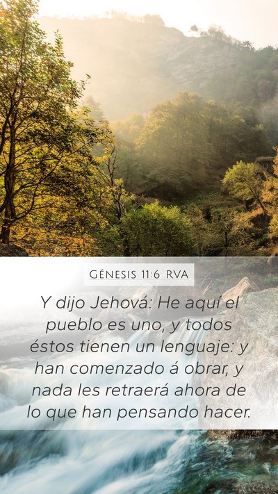 Génesis 11:6 RVA Bible Verse Image