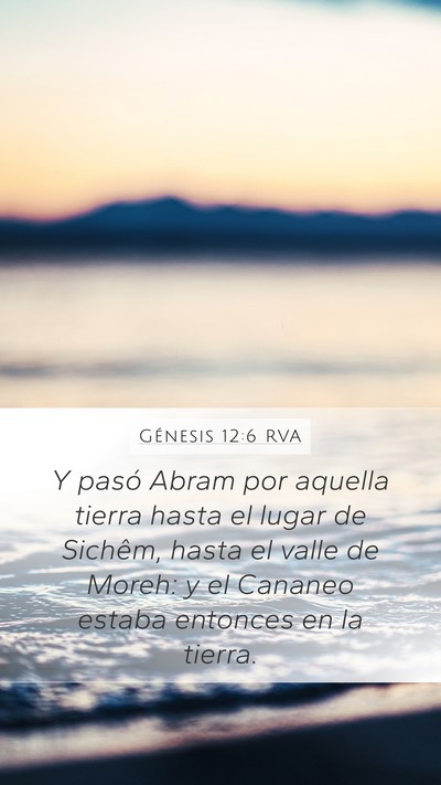 Génesis 12:6 RVA Bible Verse Image