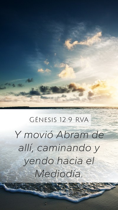 Génesis 12:9 RVA Bible Verse Image