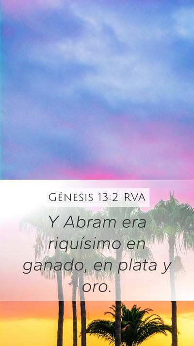 Génesis 13:2 RVA Bible Verse Image