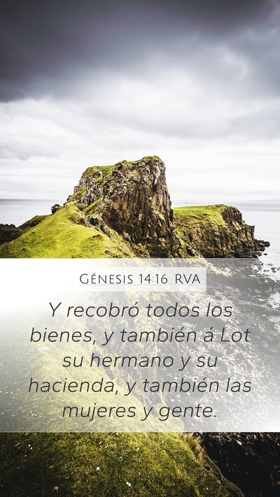 Génesis 14:16 RVA Bible Verse Image