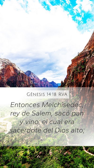Génesis 14:18 RVA Bible Verse Image