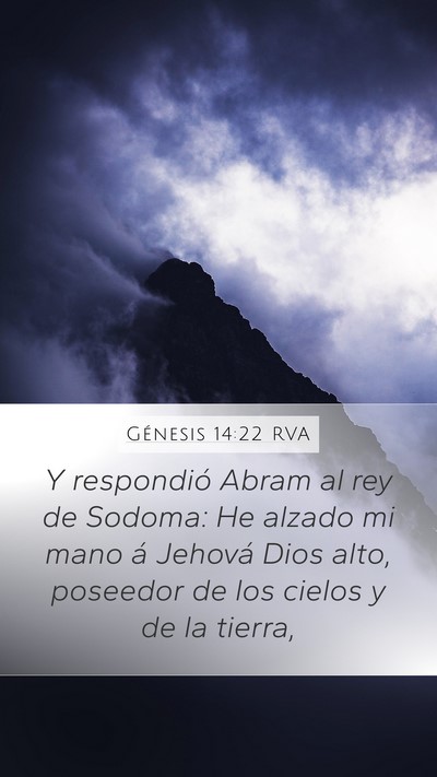 Génesis 14:22 RVA Bible Verse Image