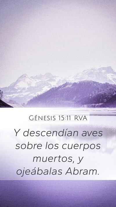 Génesis 15:11 RVA Bible Verse Image