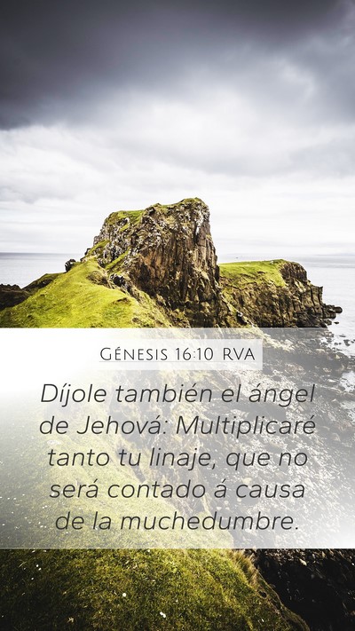 Génesis 16:10 RVA Bible Verse Image