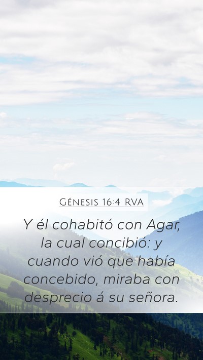 Génesis 16:4 RVA Bible Verse Image