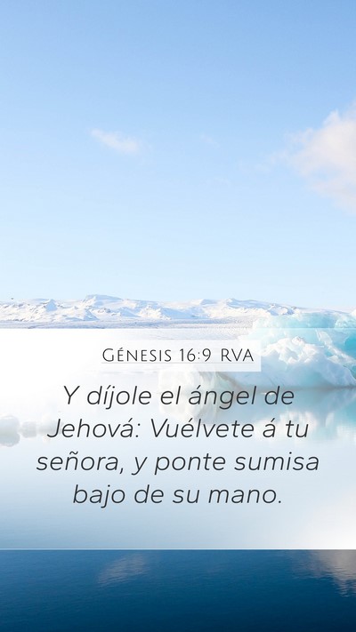 Génesis 16:9 RVA Bible Verse Image
