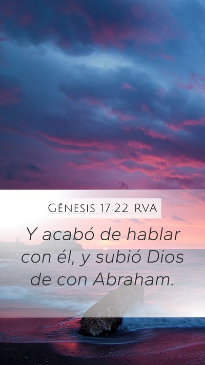 Génesis 17:22 RVA Bible Verse Image