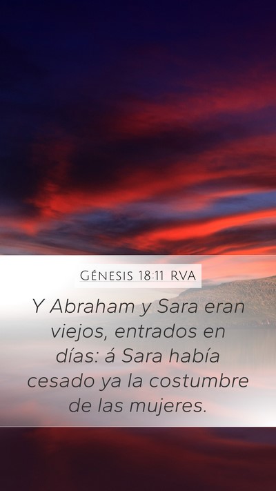 Génesis 18:11 RVA Bible Verse Image