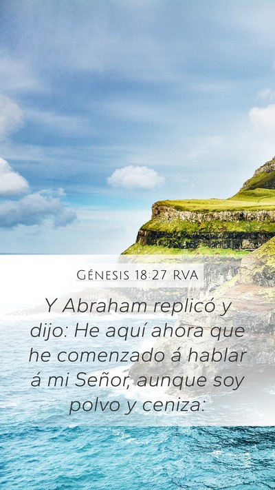 Génesis 18:27 RVA Bible Verse Image