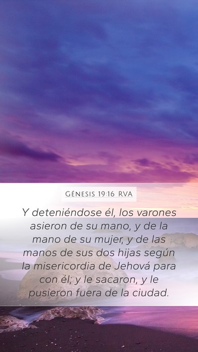 Génesis 19:16 RVA Bible Verse Image