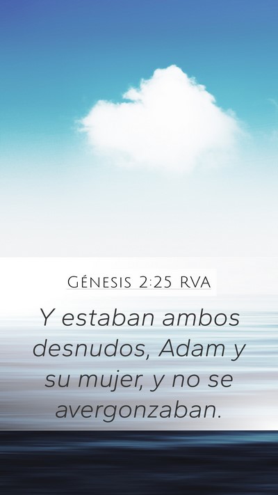 Génesis 2:25 RVA Bible Verse Image