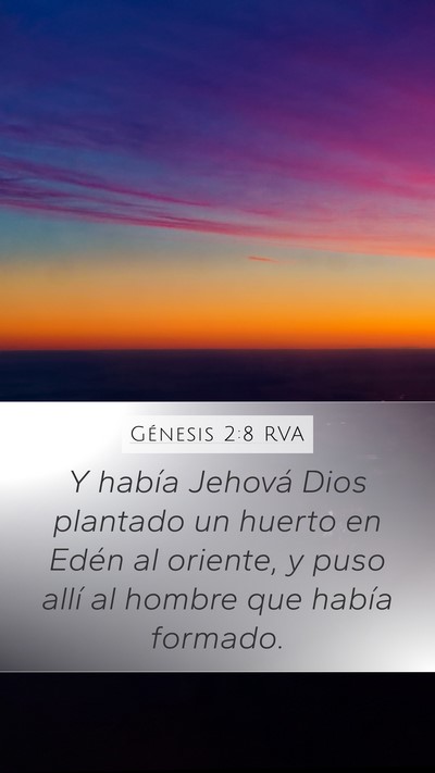 Génesis 2:8 RVA Bible Verse Image