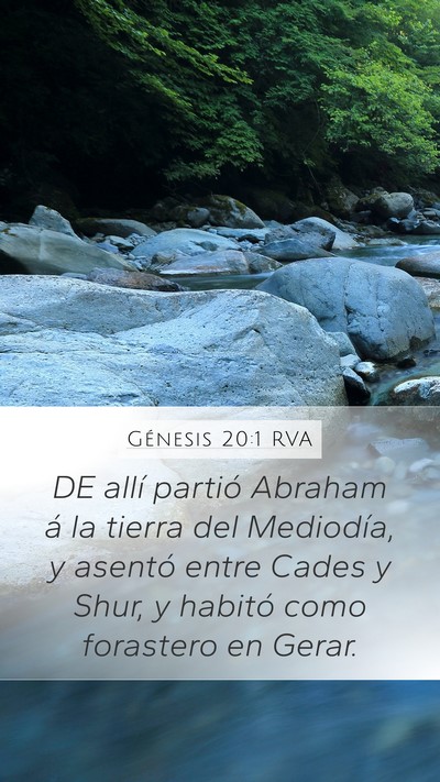 Génesis 20:1 RVA Bible Verse Image