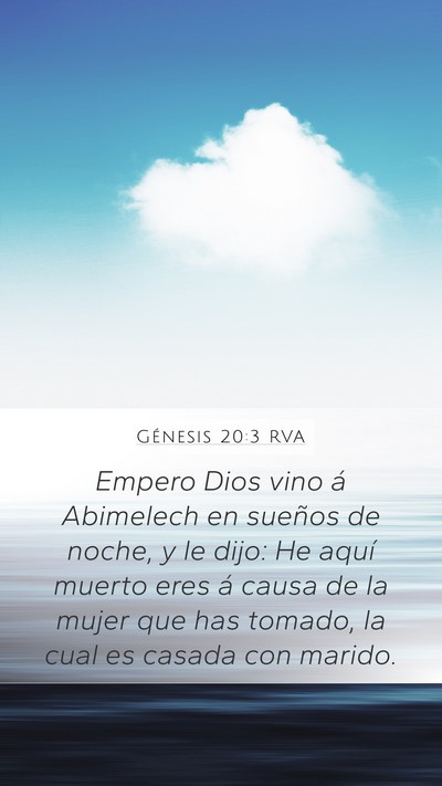 Génesis 20:3 RVA Bible Verse Image