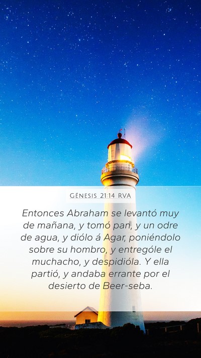 Génesis 21:14 RVA Bible Verse Image