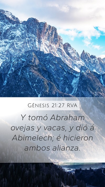 Génesis 21:27 RVA Bible Verse Image
