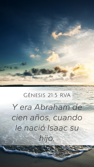 Génesis 21:5 RVA Bible Verse Image