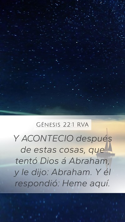 Génesis 22:1 RVA Bible Verse Image