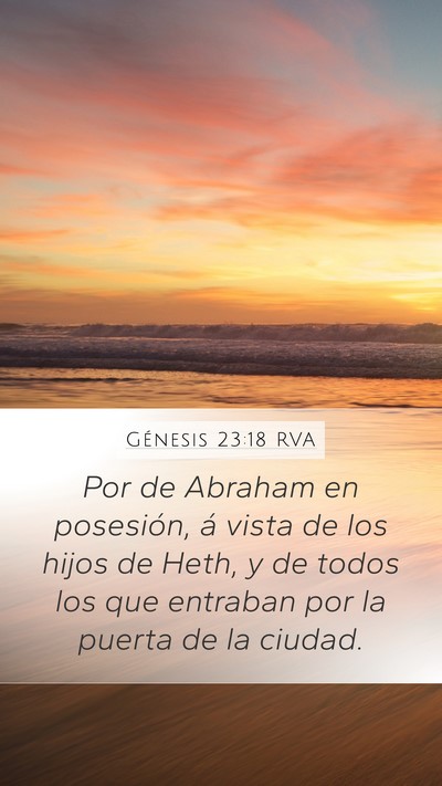 Génesis 23:18 RVA Bible Verse Image