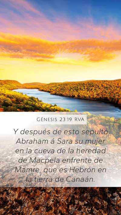 Génesis 23:19 RVA Bible Verse Image