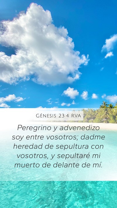 Génesis 23:4 RVA Bible Verse Image