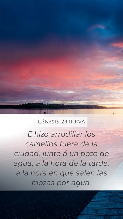 Génesis 24:11 RVA Bible Verse Image