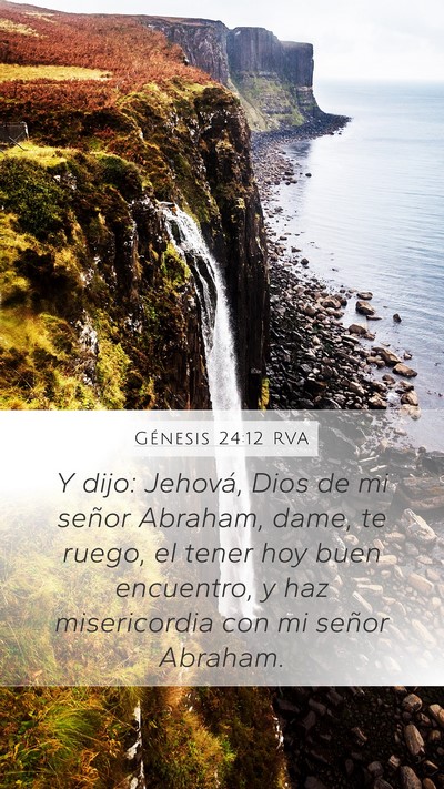 Génesis 24:12 RVA Bible Verse Image