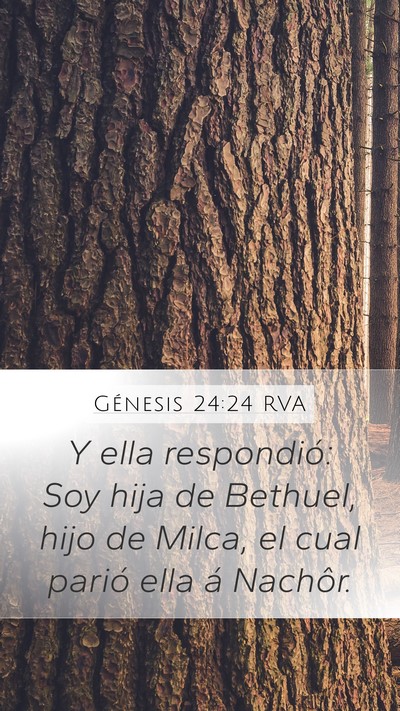 Génesis 24:24 RVA Bible Verse Image