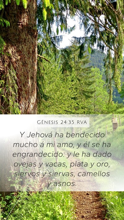 Génesis 24:35 RVA Bible Verse Image