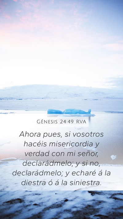 Génesis 24:49 RVA Bible Verse Image
