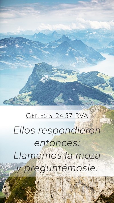 Génesis 24:57 RVA Bible Verse Image