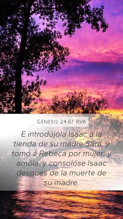 Génesis 24:67 RVA Bible Verse Image