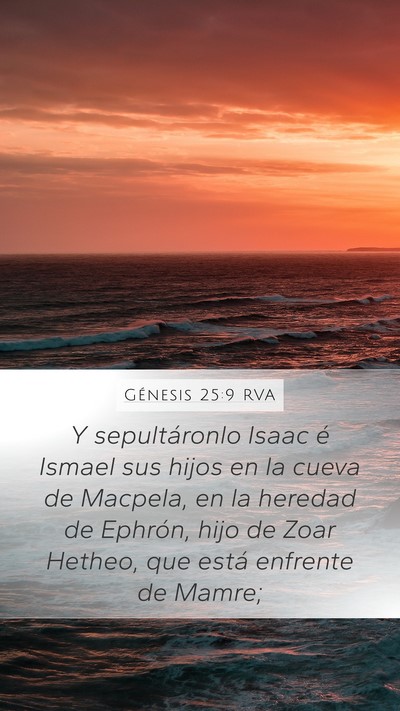 Génesis 25:9 RVA Bible Verse Image